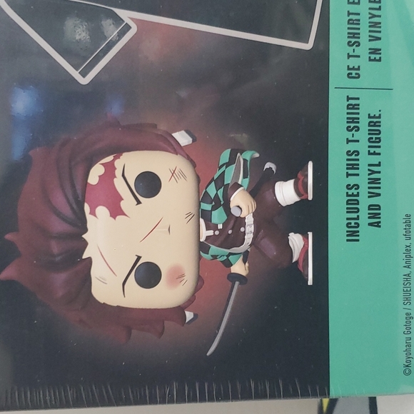 Demon Slayer Tanjiro Kamado Pop! & Tee Set Target Exclusive - Brand New Sealed - Picture 4 of 7